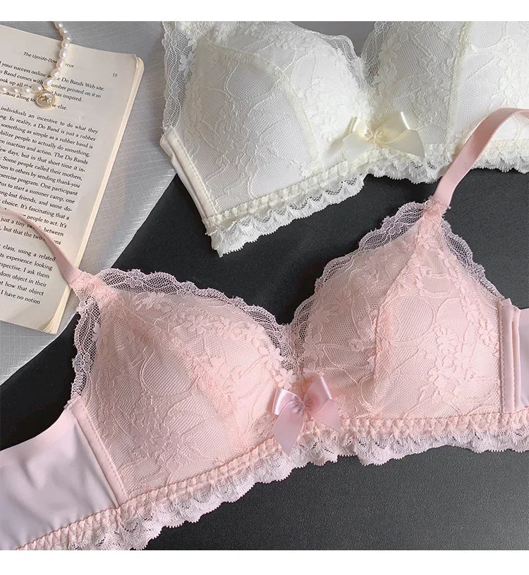 INTIMO SECRETS Japanese Push-Up Bra – Lace Enhancer Wire-Free Lift Bralette