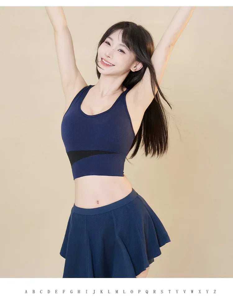 INTIMO SECRETS Women’s High-Impact Sports Bra – Large Size Wire-Free Yoga & Running Top