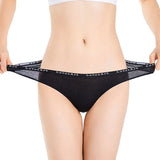 INTIMO SECRETS Women’s Cotton Thong – Sexy Low-Rise G-String Underwear M-XL