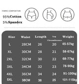 INTIMO SECRETS 4PCS High Waist Cotton Panties – Plus Size Women L-5XL