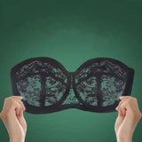 INTIMO SECRETS Women’s Mesh Lace Transparent Bra – Seamless Push-Up Invisible Lingerie for Wedding