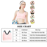 INTIMO SECRETS Cross-Back Wire-Free Sports Bra – Seamless & Shock-Resistant