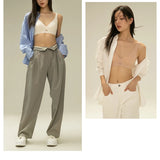 Wireless Deep V Seamless Bra for Women – Soft 3/4 Cup Hollow Out Comfort Lingerie