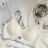 BH No Trace Top Women's Underwear No Steel Ring Pure Desire Comfortable Upper Support Sling Adjustable Beauty Back Bra for women