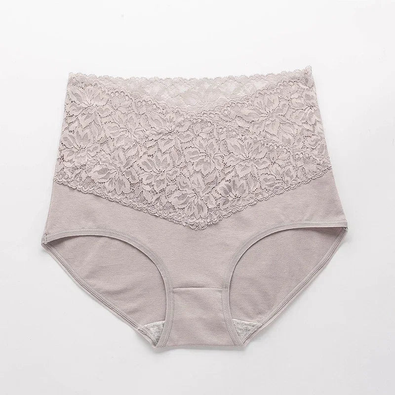 INTIMO SECRETS Women’s High-Waist Lace Cotton Panties – Comfortable & Sexy