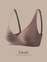 INTIMO SECRETS One-Piece Seamless Wireless Push-Up Bra Deep V Padded Bralette