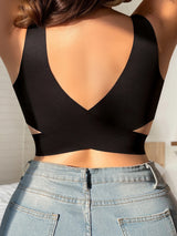 INTIMO SECRETS Seamless Sports Bra – Plus Size Non-Wire Front Closure