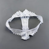 INTIMO SECRETS 3PCS Lace Thongs – Transparent Mid-Waist G-Strings Plus Size