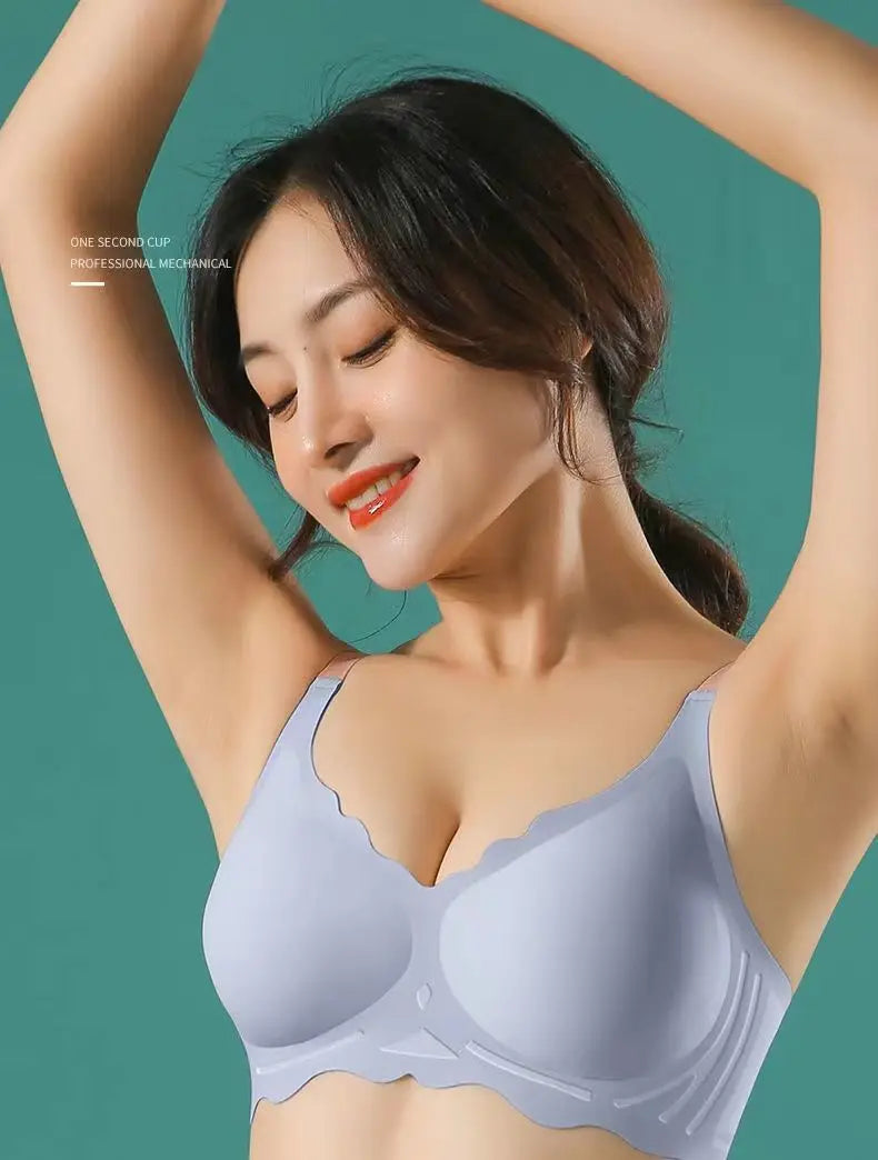 BH No Trace Top Women's Underwear No Steel Ring Pure Desire Comfortable Upper Support Sling Adjustable Beauty Back Bra for women