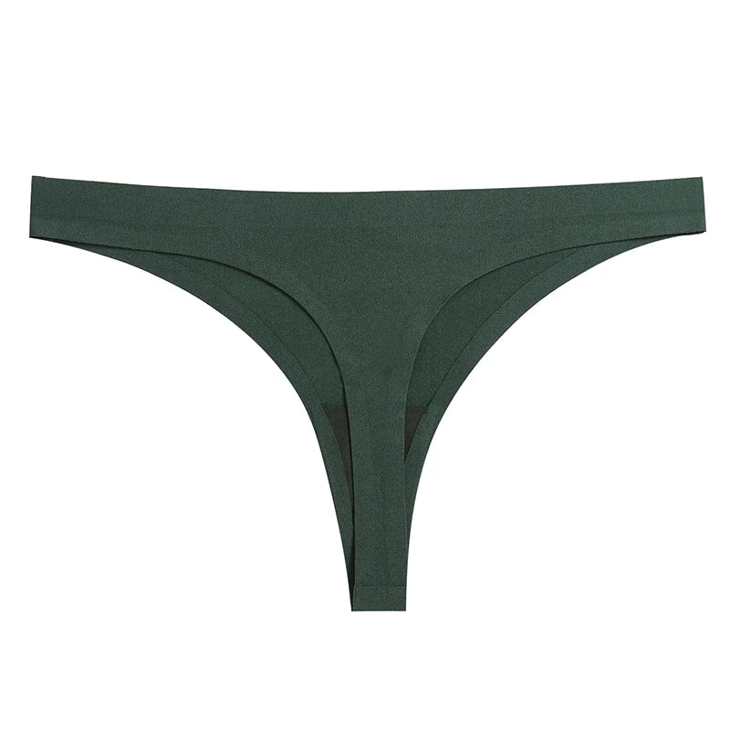 INTIMO SECRETS 3PCS Silk Satin Thongs – Seamless Sexy G-String Underwear for Women