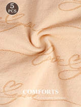 INTIMO SECRETS 5PCS Butterfly-Shaped Panties – Plus Size Women’s Underwear