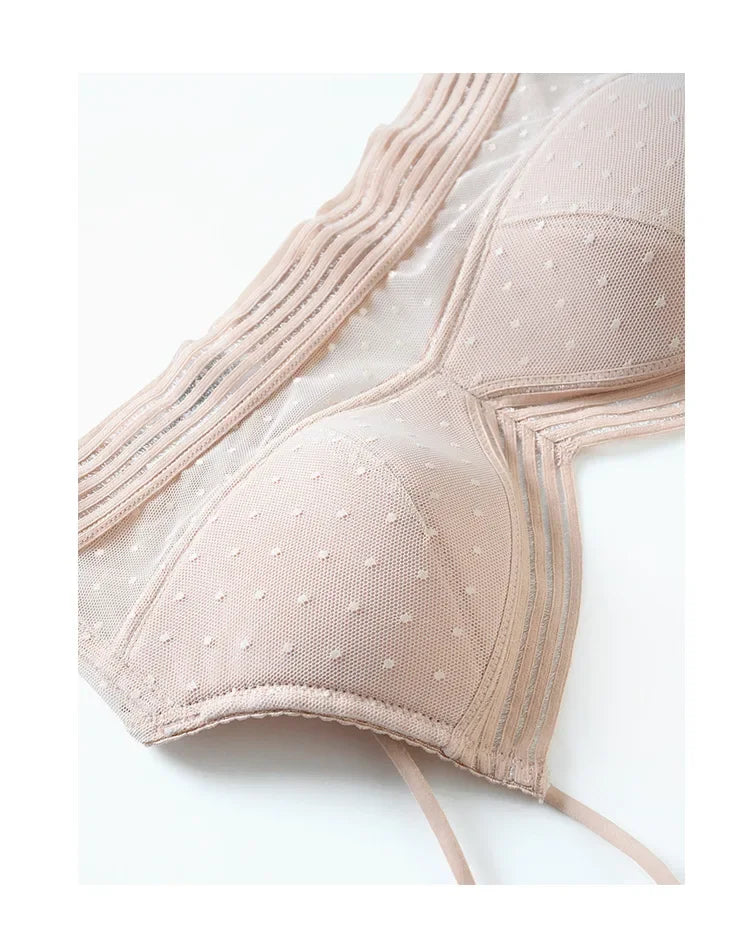 INTIMO SECRETS U-Shaped Backless Lace Bra – Wireless Invisible Lingerie