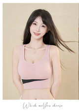 INTIMO SECRETS Women’s High-Impact Sports Bra – Large Size Wire-Free Yoga & Running Top