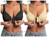 INTIMO SECRETS Wire-Free Front Closure Bra – Full Coverage for Women
