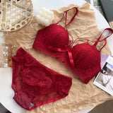 INTIMO SECRETS Women’s Lace Push-Up Bra – Small Bust Anti-Sag Active Bra