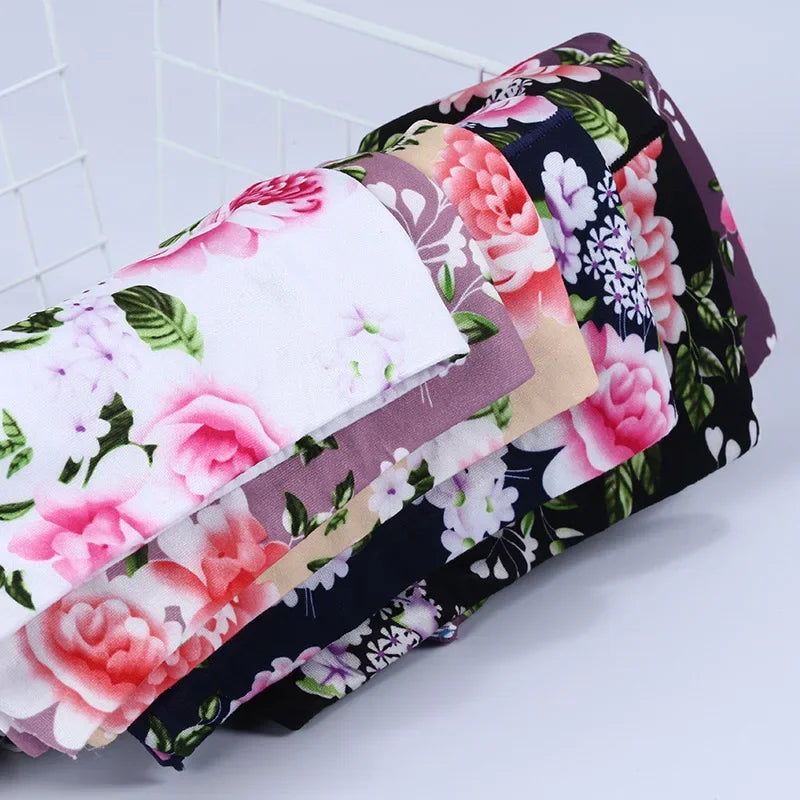 INTIMO SECRETS High Waist Floral Panties – Soft Plus Size Women Lingerie