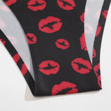 4Pcs/Set Graphic Print Briefs Women Seamless Ultra-thin Panties Sexy Low Waist Leopard Love Underwear Girls Breathable Lingerie