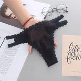 INTIMO SECRETS Women’s Summer Lace Thong – Low-Waist, Hollow-Out, Seamless & Breathable Panties