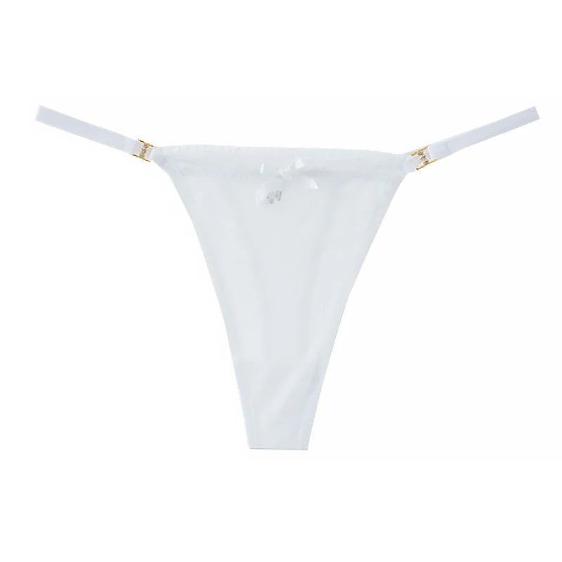 INTIMO SECRETS Transparent Mesh G-String – Soft Low-Rise Sexy Thong & Breathable Daily Lace Lingerie