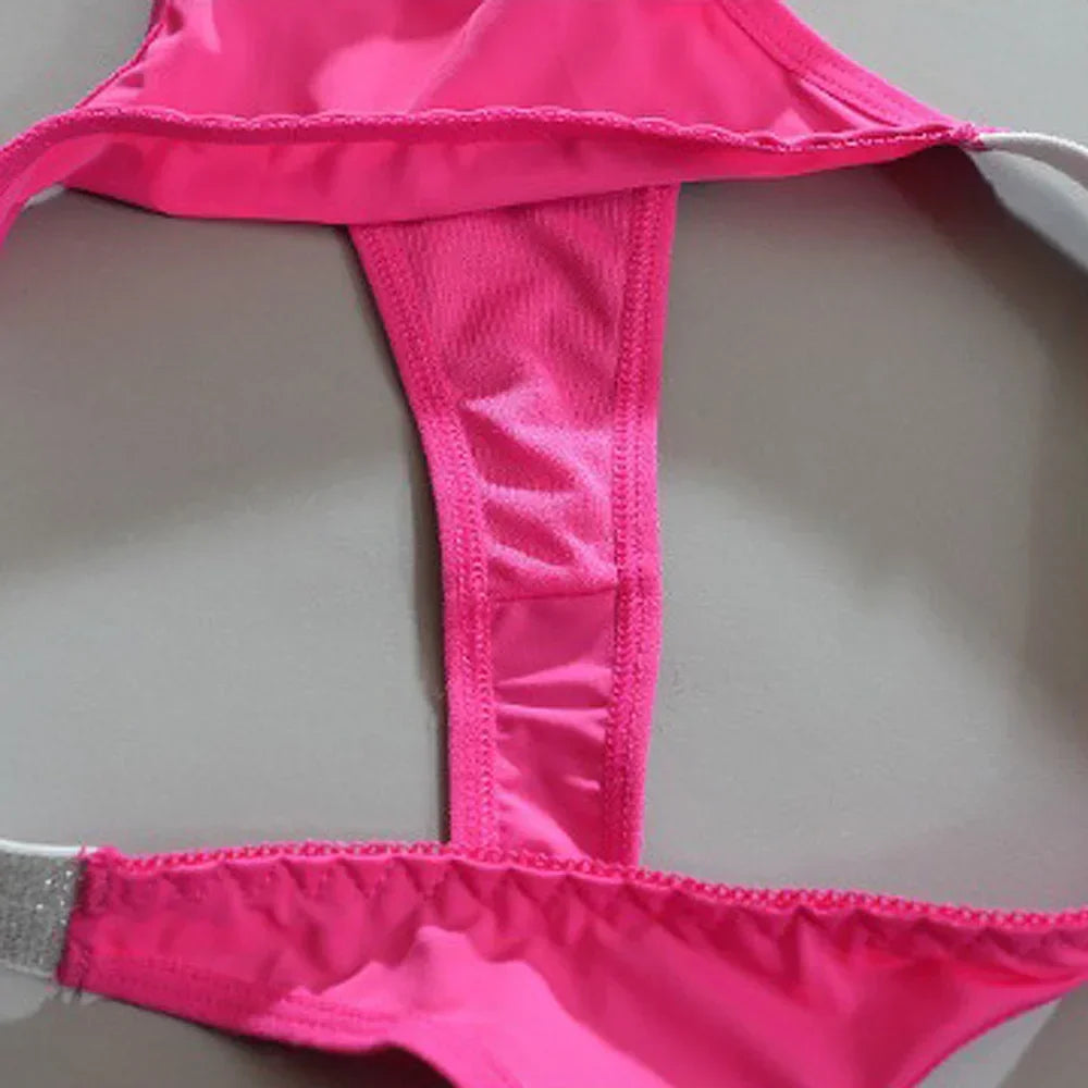 INTIMO SECRETS Women’s Low-Waist Rhinestone Letter G-String Thong