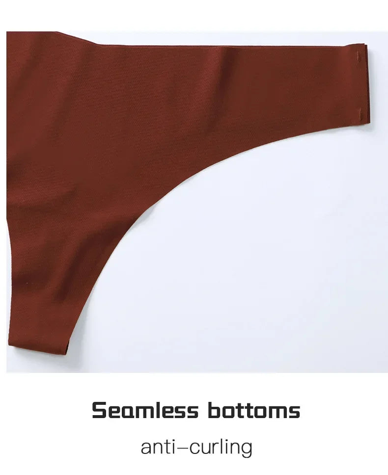 INTIMO SECRETS Ice Silk Thong – Sexy G-String, Low Waist, Seamless Comfort