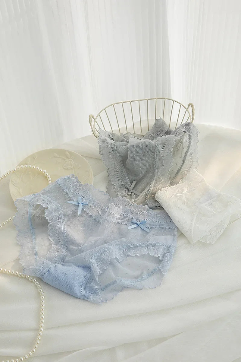 INTIMO SECRETS Women’s L-XL Sexy Lace Low-Waist Seamless Panties