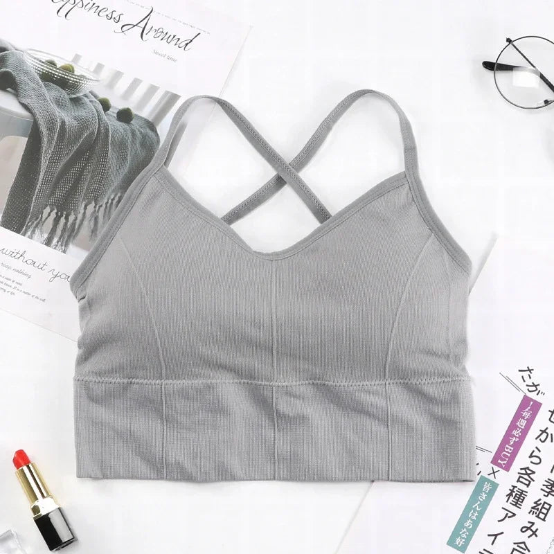 Women Push Up Seamless Sports Bra Workout Female Sport Top Crop Fitness Active Wear for Brassiere Women's Comfort Bra