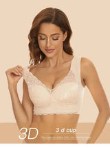INTIMO SECRETS Seamless Plus Size Bra – Wireless Gather Anti-Sagging Support