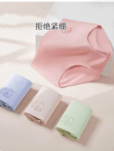 4Pcs High Waist Women Panties Body Shaper Underwear Cotton Sexy Ladies Briefs Slim Panty Breathable Solid Color Ladies Lingerie