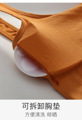 INTIMO SECRETS Women’s Active Cotton Bra – Casual Wire-Free Padded Top for Gym & Fitness