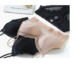 INTIMO SECRETS U-Shaped Backless Lace Bra – Wireless Invisible Lingerie