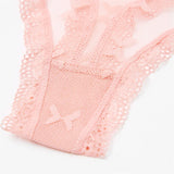 INTIMO SECRETS Women’s Sexy Lace Low-Rise Thong – Letter Waist Transparent G-String T-Back