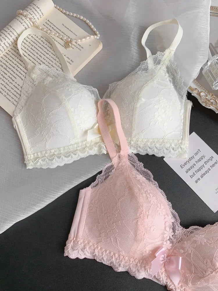 INTIMO SECRETS Japanese Push-Up Bra – Lace Enhancer Wire-Free Lift Bralette