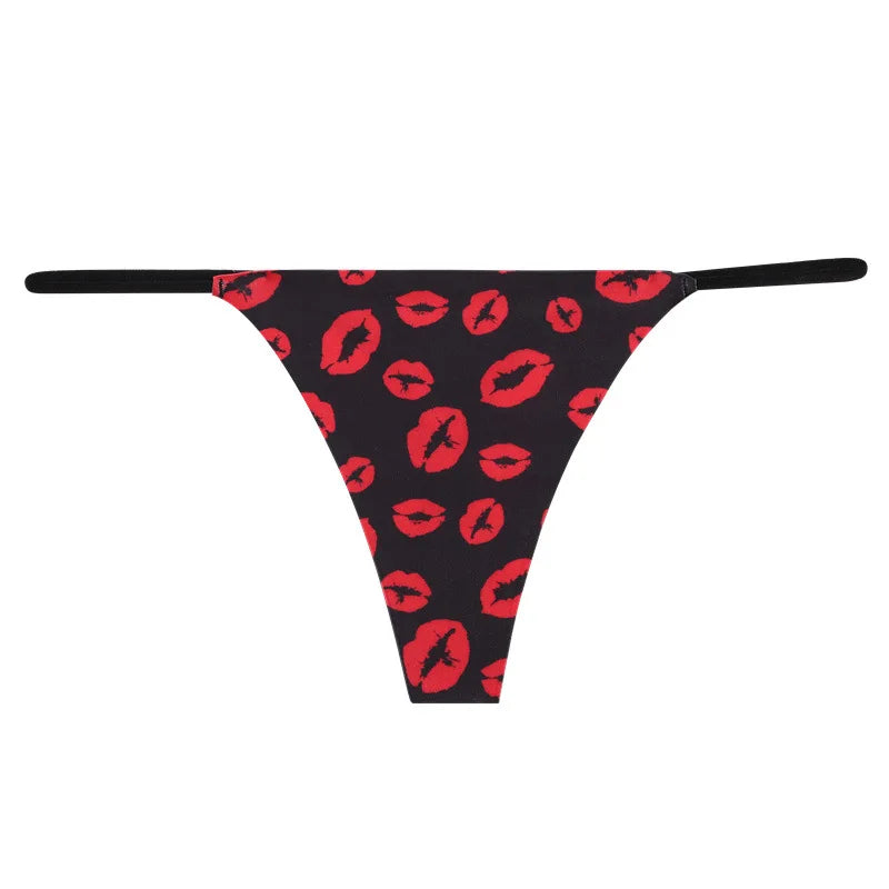 INTIMO SECRETS Ice Silk Seamless Thong - Sexy Butterfly G-String T-Back