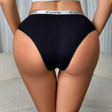 INTIMO SECRETS Plus Size Mid-Waist Thong Panties