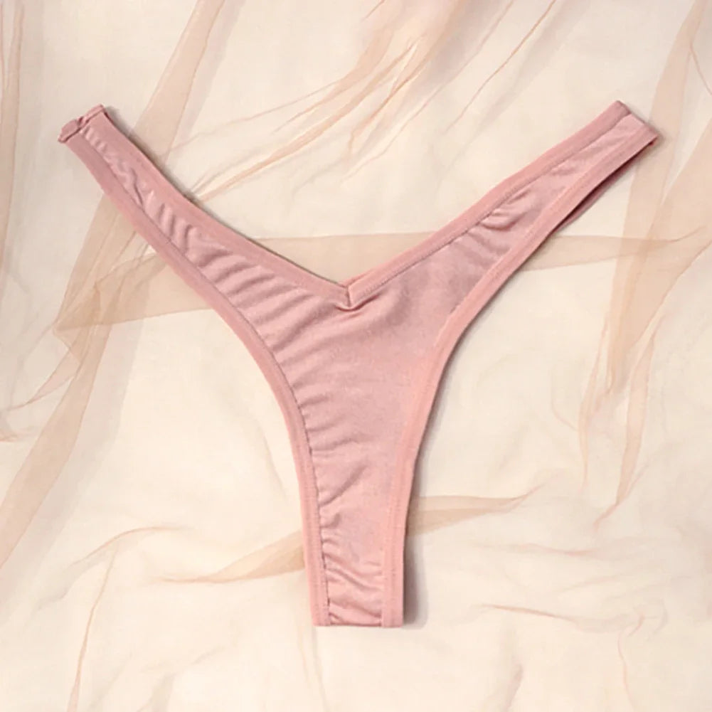 INTIMO SECRETS Women’s Sexy V-Waist Sports Thong – Breathable Low-Rise G-String Underwear