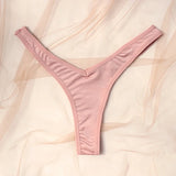 INTIMO SECRETS Women’s Sexy V-Waist Sports Thong – Breathable Low-Rise G-String Underwear