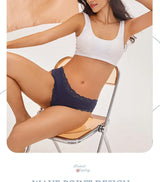 INTIMO SECRETS 3-Pack Women’s Floral Lace Cotton Panties – Sexy Soft Briefs S-XL