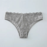 INTIMO SECRETS Women’s Low-Waist Hollow Lace Embroidered Panties – Summer Breathable