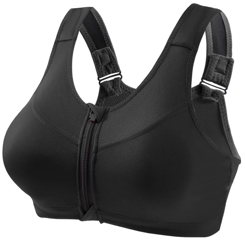 INTIMO SECRETS Women’s Deep U Sports Bra – Shockproof Yoga & Fitness Top