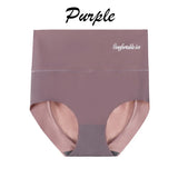 Ice Silk Seamless Briefs for Women High Waist Ultra-thin Sexy Panties Underwear Breathable Invisible Female Lingerie Underpants