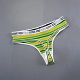 INTIMO SECRETS 3PCS Cotton Thongs – Soft Low-Rise G-String Underwear for Women