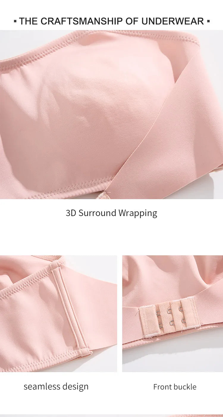 Hot Sale New Design Effective Slip-proof Side One Piece Bralette Padded Ice Silk Seamless Strapless Bra For Women