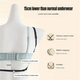 Invisible Push Up Bra Backless Sexy Women Bras Low Cut Plunge Brassiere Open Back Wedding Underwear Seamless Lingerie