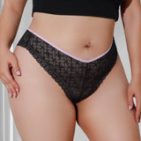 INTIMO SECRETS Plus-Size Mid-Waist Floral Panties – Sexy Comfortable Women’s Briefs 1XL-4XL