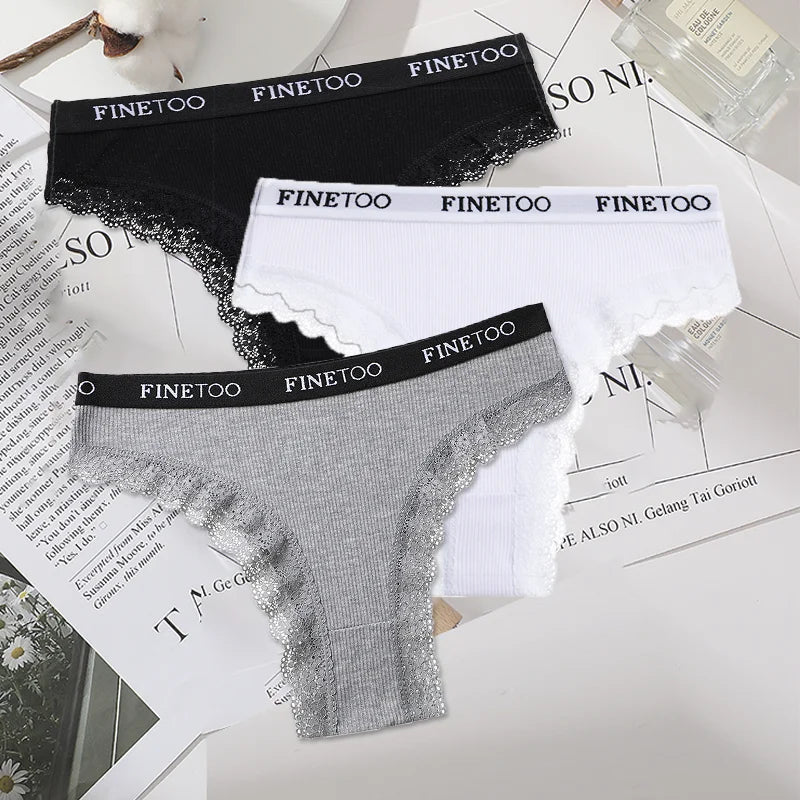 INTIMO SECRETS 3-Pack Cotton Brazilian Panties – Low Rise Plus Size Women