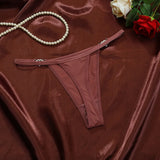 INTIMO SECRETS Women’s Low-Rise Heart Decoration G-String Thong