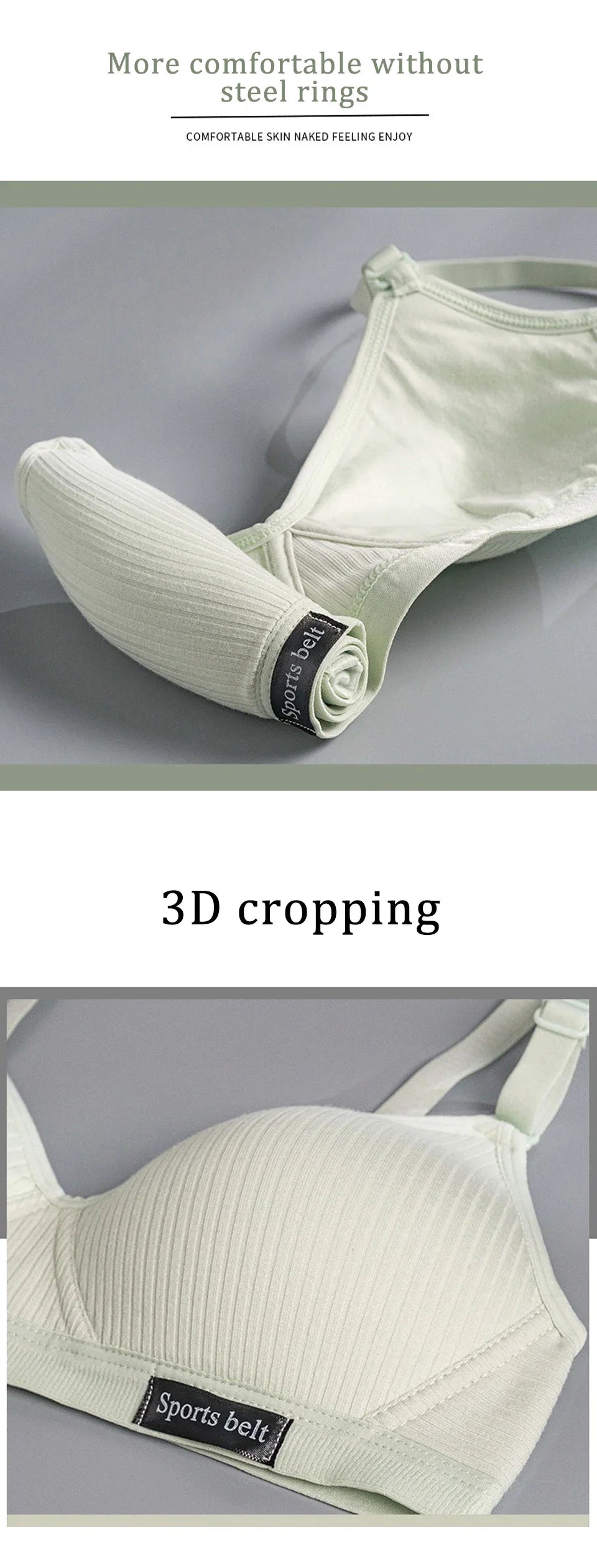 INTIMO SECRETS Women’s Wireless V-Shaped Bra – Seamless, Comfortable AB Cup