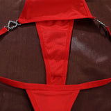 INTIMO SECRETS Sexy Heart Decor G-String - Elegant Lace Mesh Lingerie