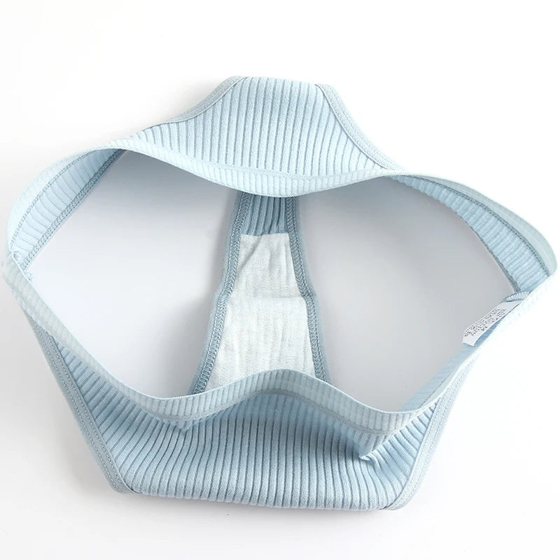 INTIMO SECRETS 4PCS Cotton Thongs – Striped G-String Underwear for Women